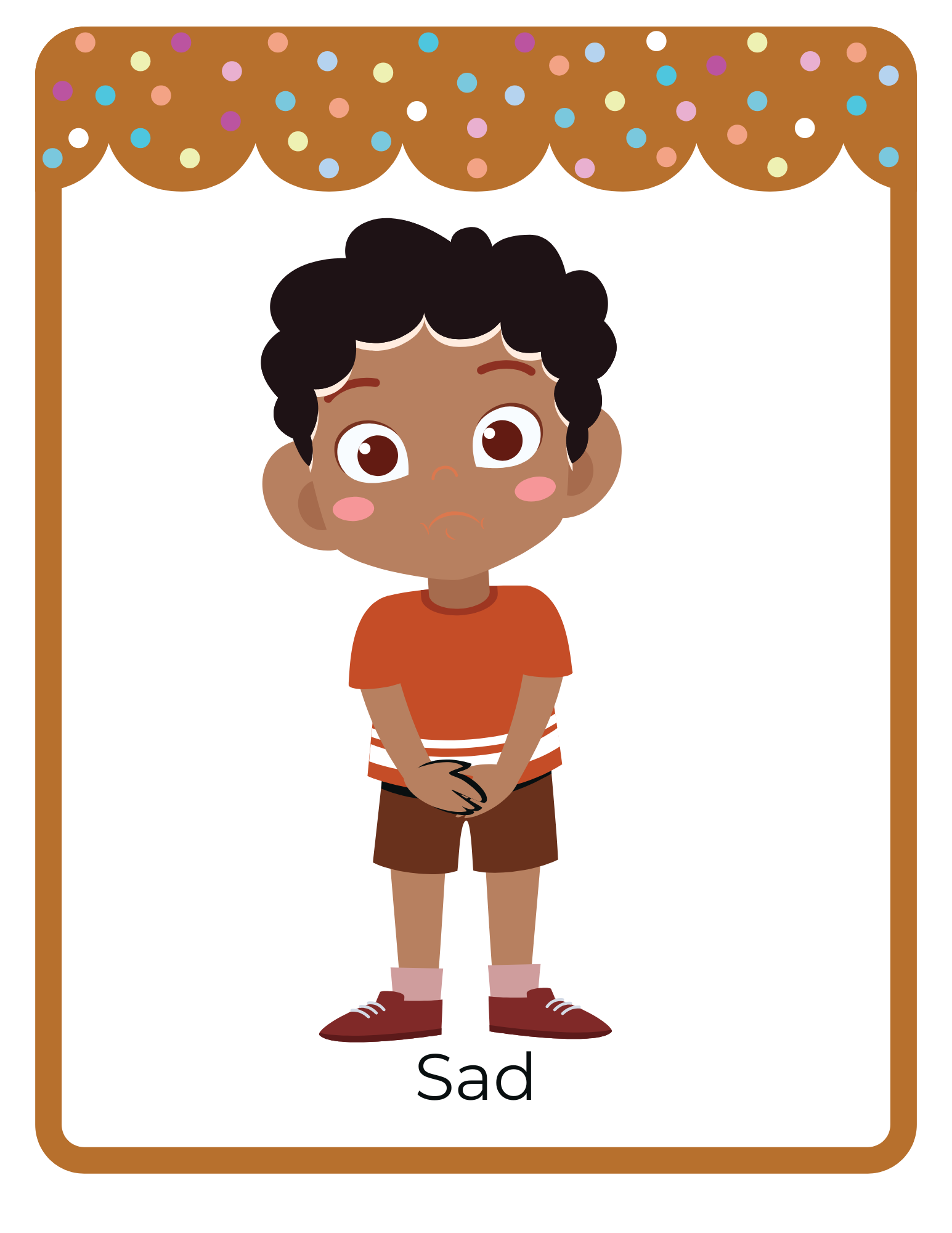 Printable feelings activity book for toddlers with cute emotion facesFeelings Book